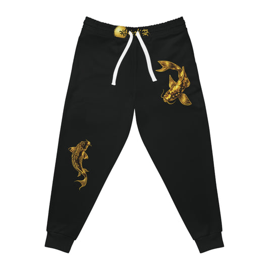 Unisex Golden  Koi Yin-Yang Joggers    Red Koi Fish Athletic Sweatpants