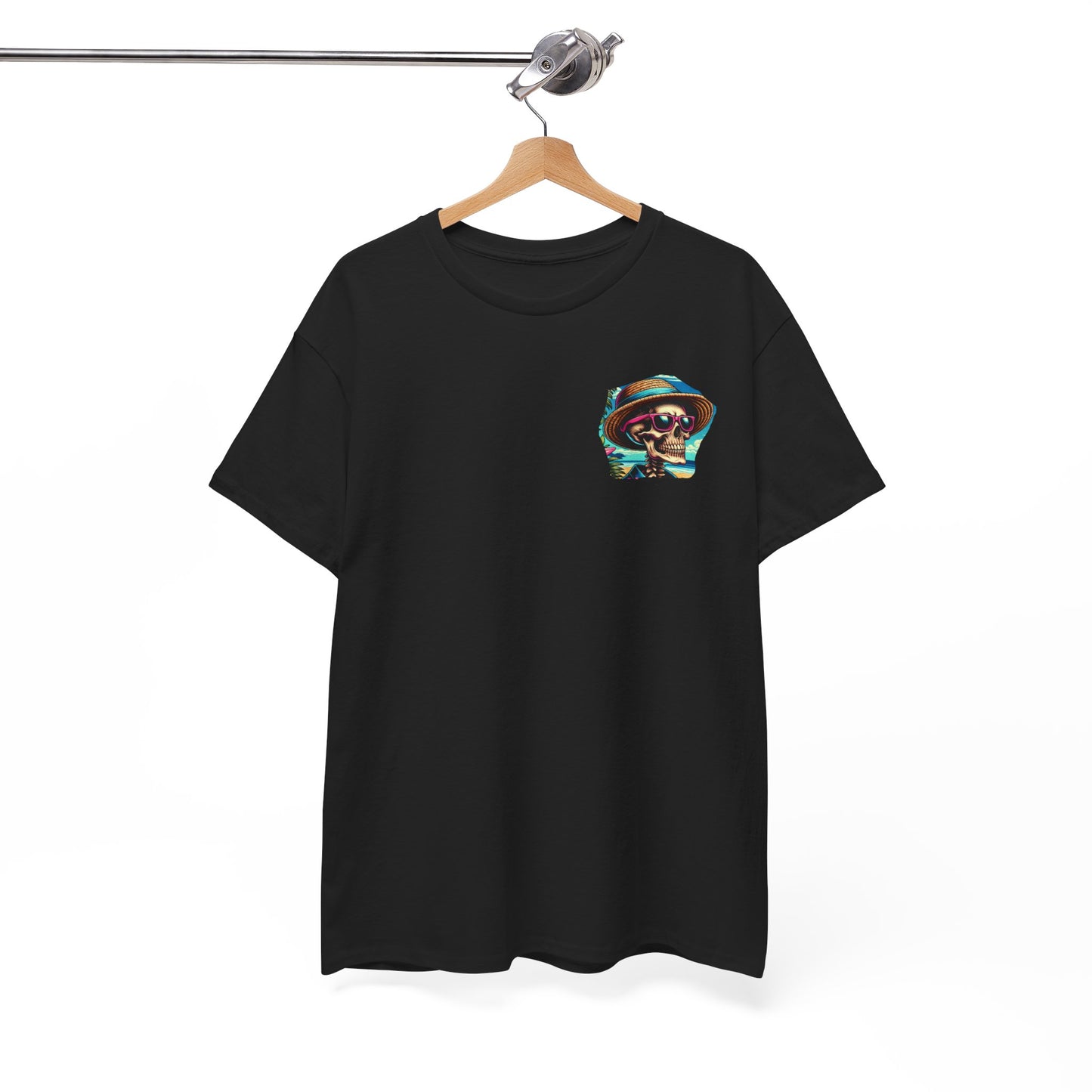 Unisex T-Shirt     Under the Sun  Tropical Skull Graphic Tee
